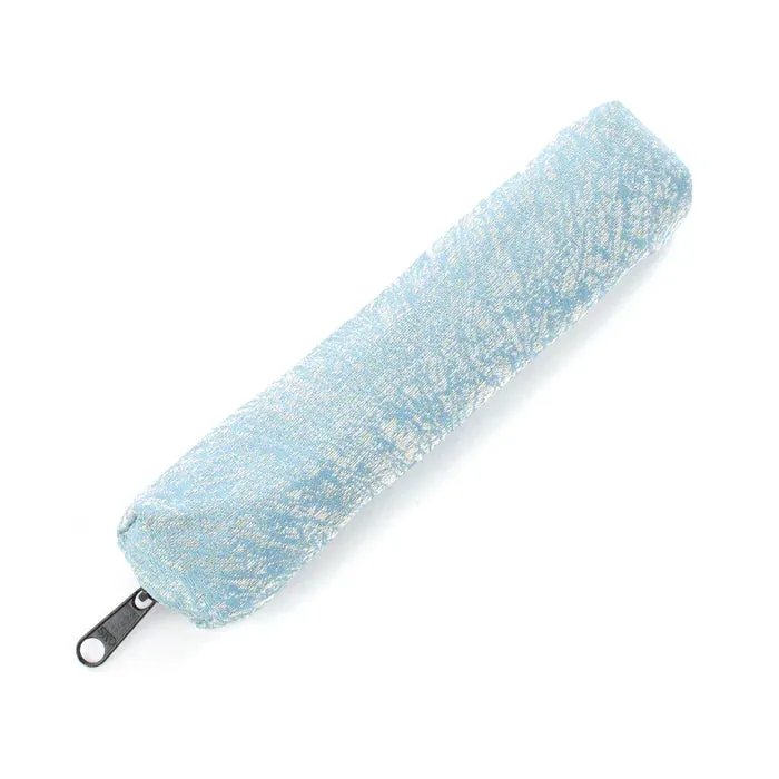 Nishijin-ori Pencil Case - Crumple in Chrysanthemum Shape - ,  Made in Kyoto, Japan,  Japanese traditional craft pen case