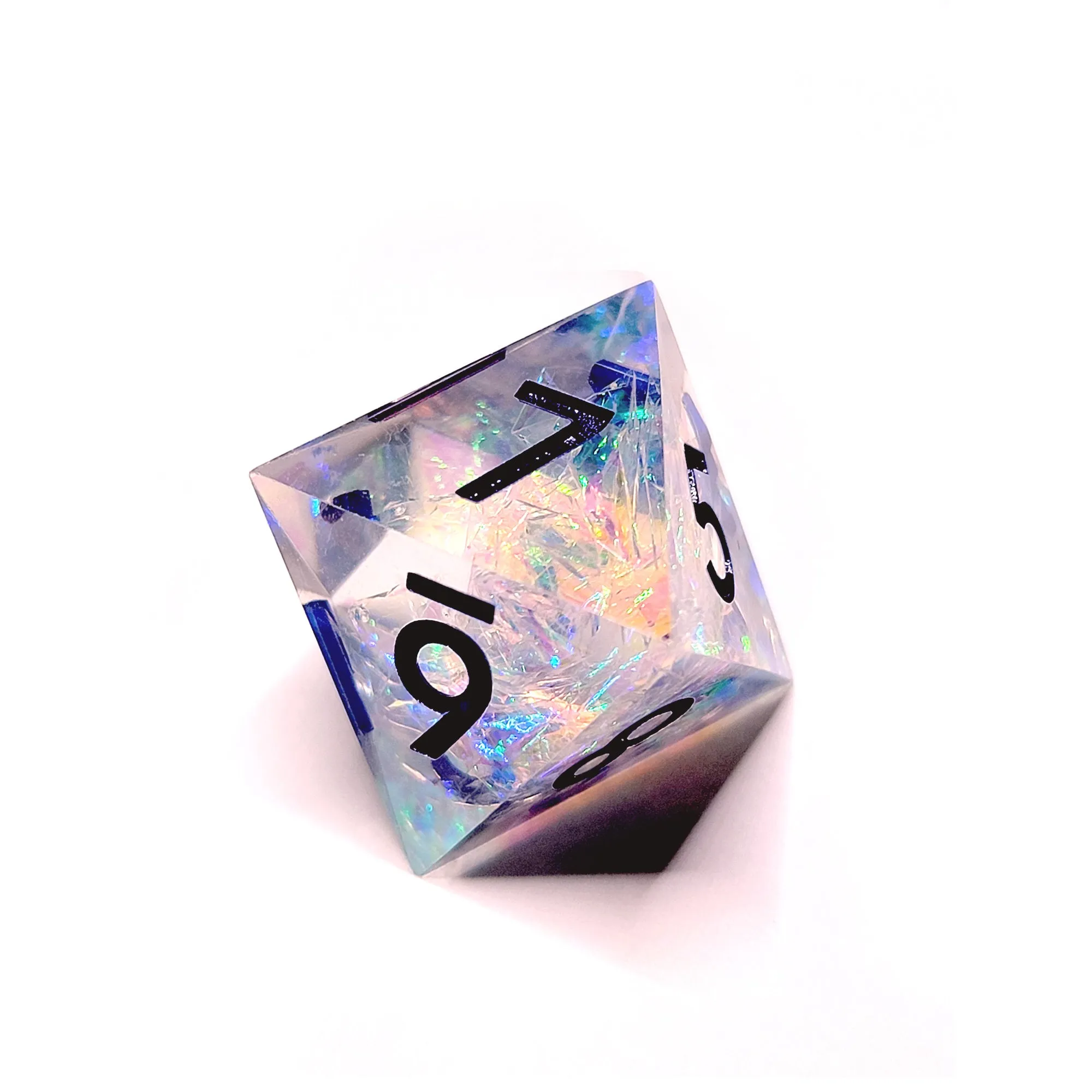 Noble Crystal Sharp Edge Resin 7pc Dice Set