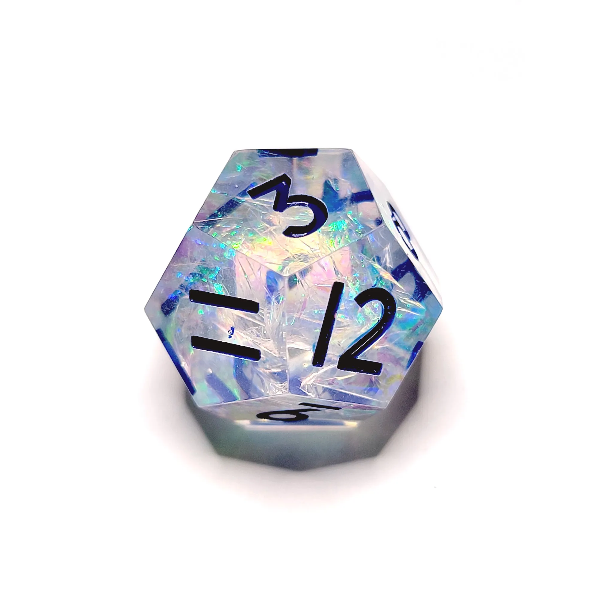 Noble Crystal Sharp Edge Resin 7pc Dice Set