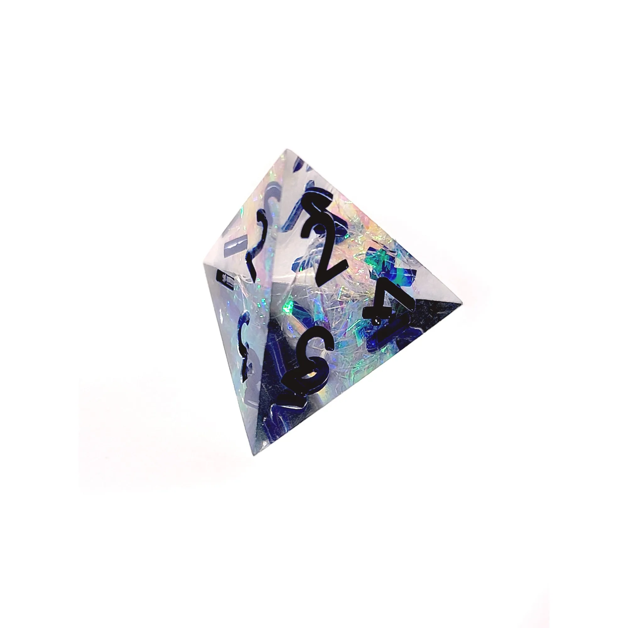 Noble Crystal Sharp Edge Resin 7pc Dice Set