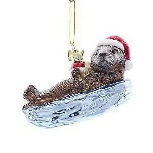 Noble Gems™ Sea Otter Glass Ornament