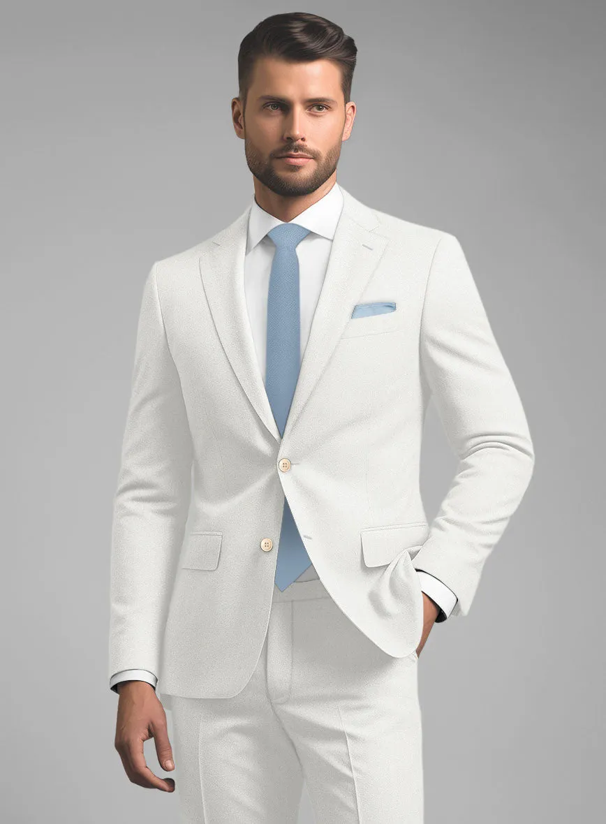 Noble Ivory Wool Silk Linen Suit