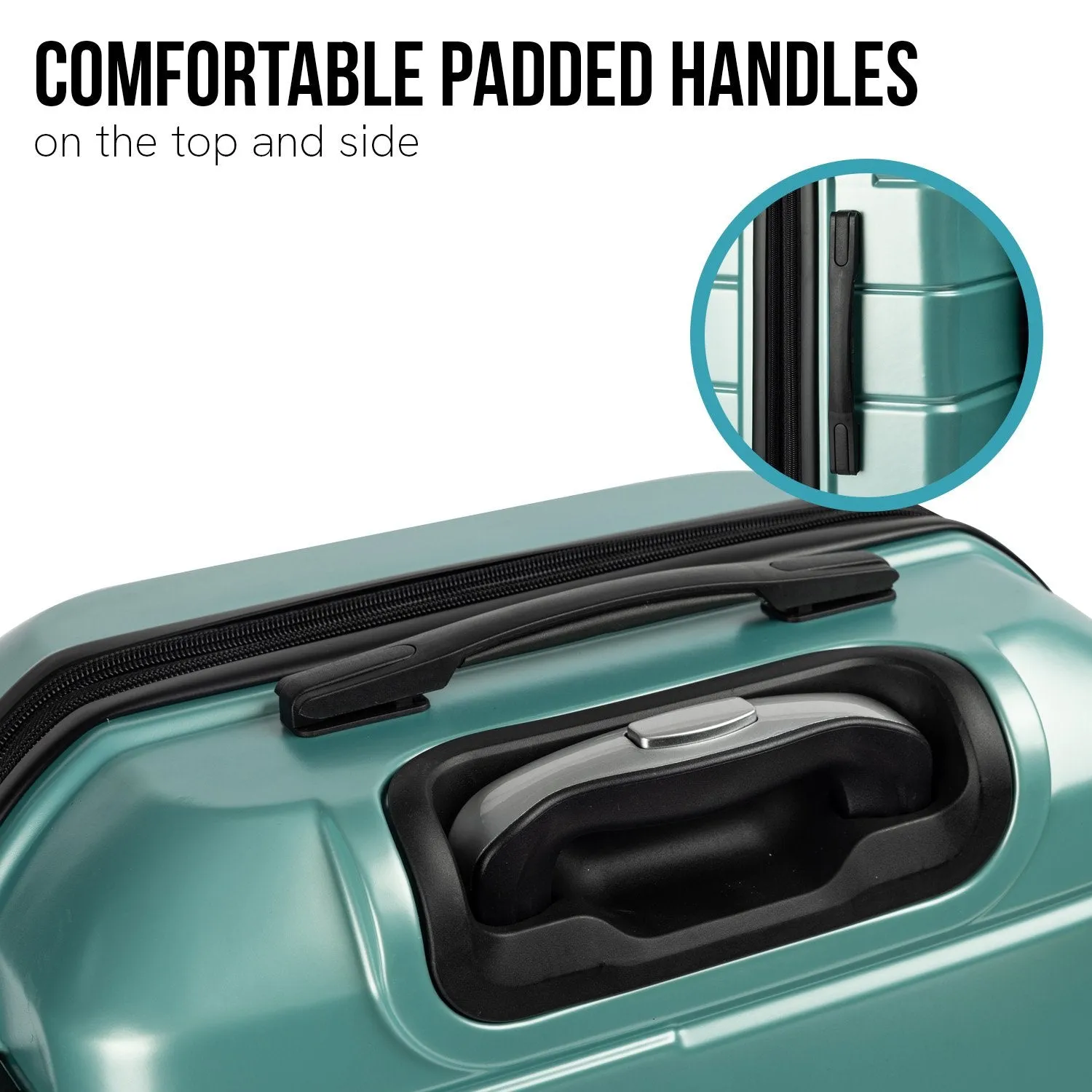 Olympus Artemis 28" Hard Shell Suitcase ABS PC (Electric Teal)