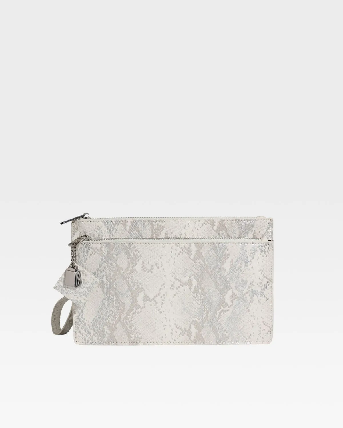 PY Clutch Handbag in White