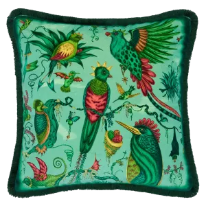 Quetzal Luxury Velvet Cushion