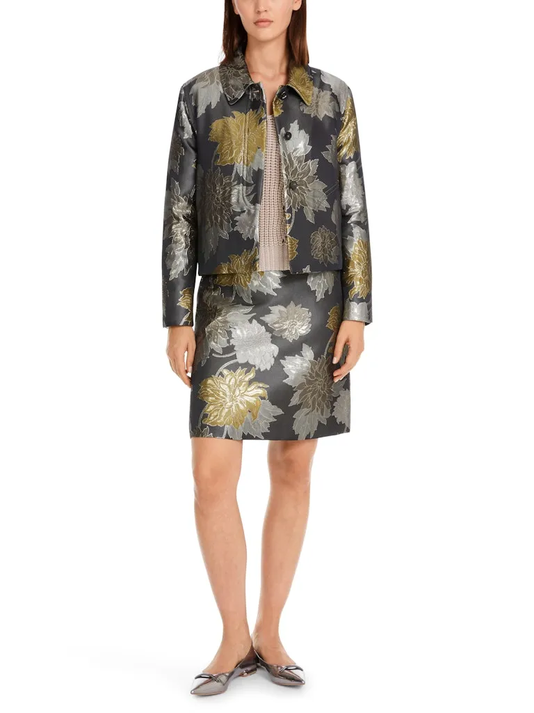 Sage Powder Noble Print Jacket