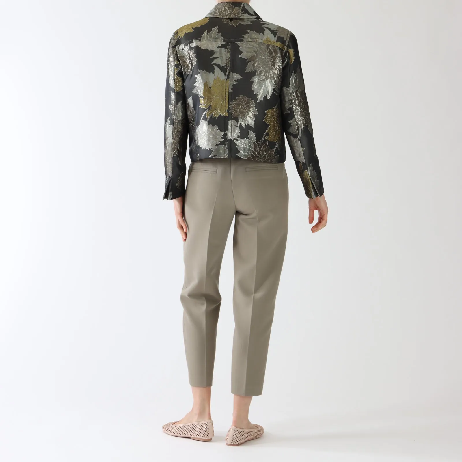 Sage Powder Noble Print Jacket