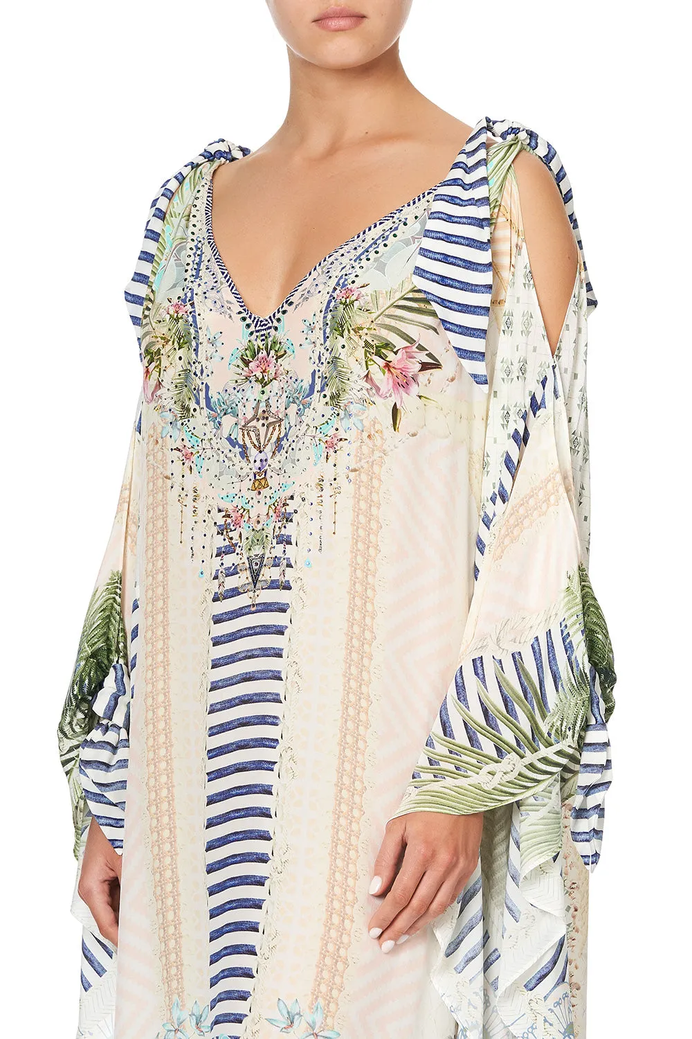 SCARF TIE KAFTAN BEACH SHACK