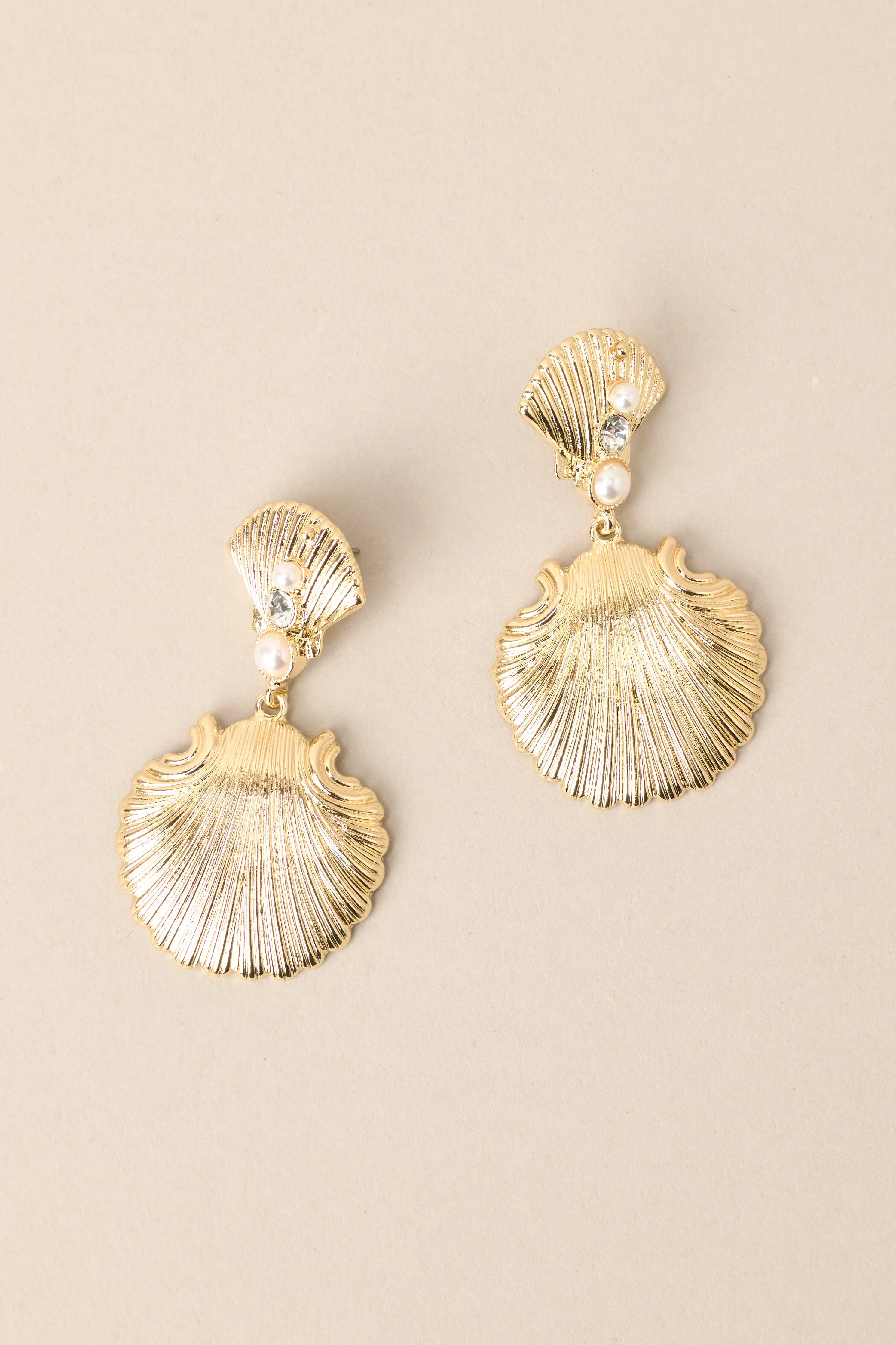 Seaside Chic Gold Earrings