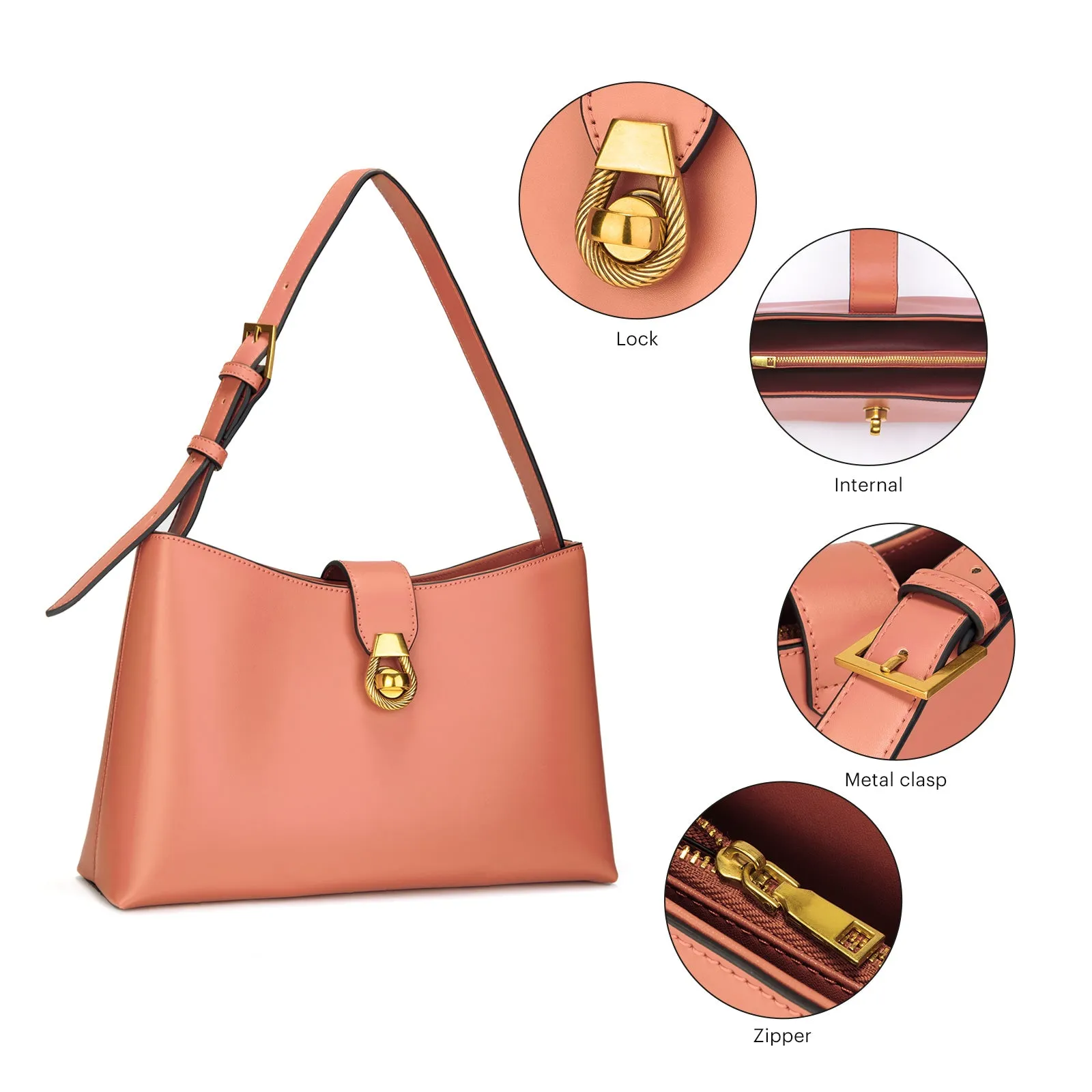 Siena Shoulder Bag Pink