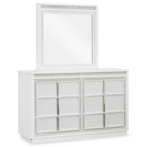 Signature Design by Ashley Chalanna 6-Drawer Dresser with Mirror B822-31/B822-36