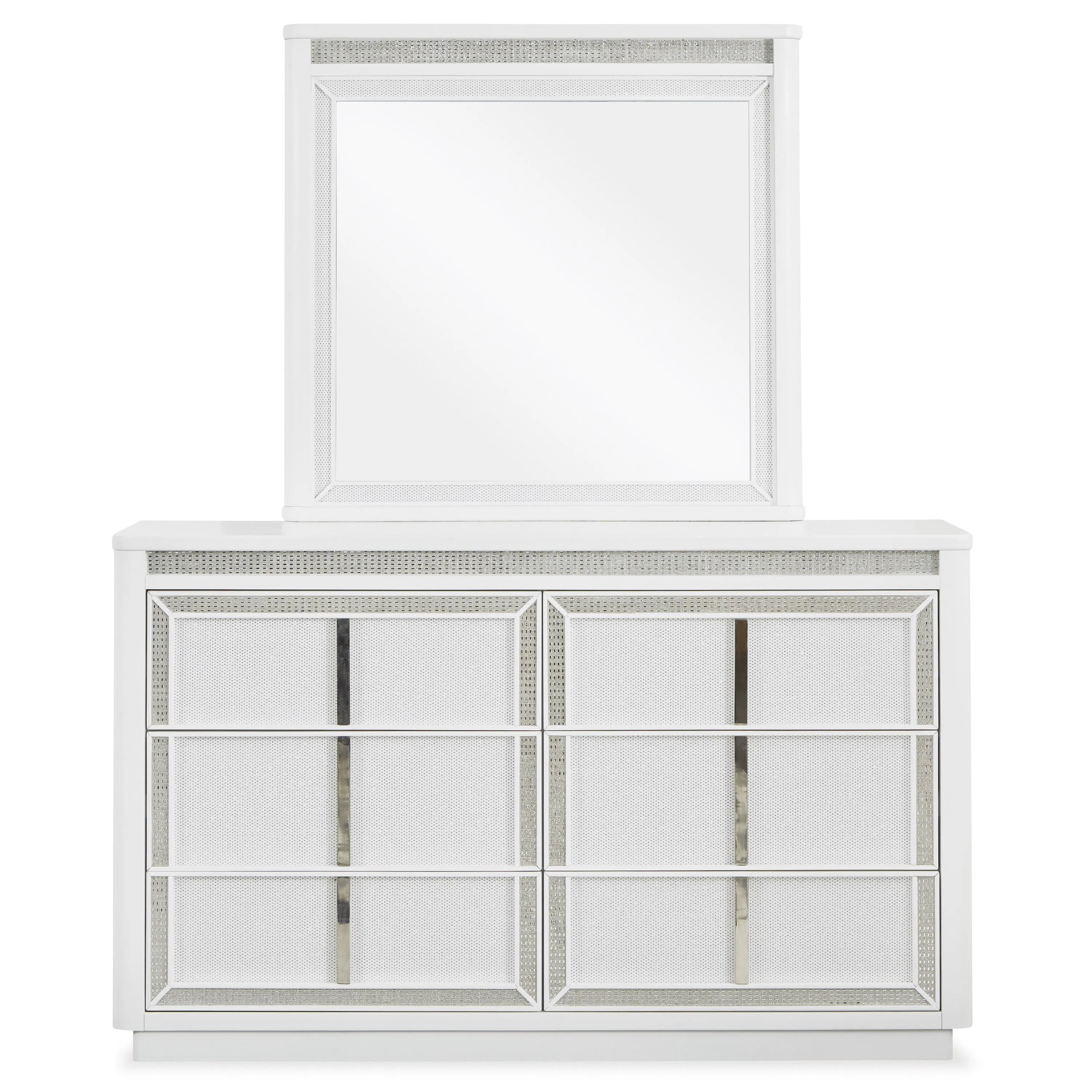 Signature Design by Ashley Chalanna 6-Drawer Dresser with Mirror B822-31/B822-36