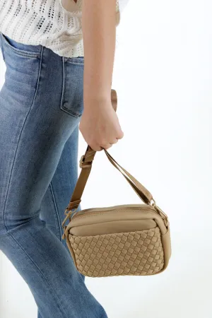 Sol and Selene: Inspiration - Woven Neoprene Crossbody - Nude