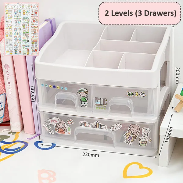 Stackable Desk Drawer Stationery Holder