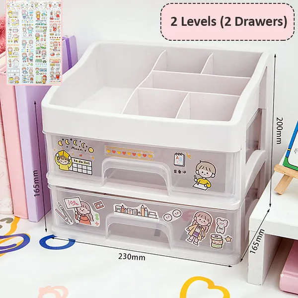 Stackable Desk Drawer Stationery Holder