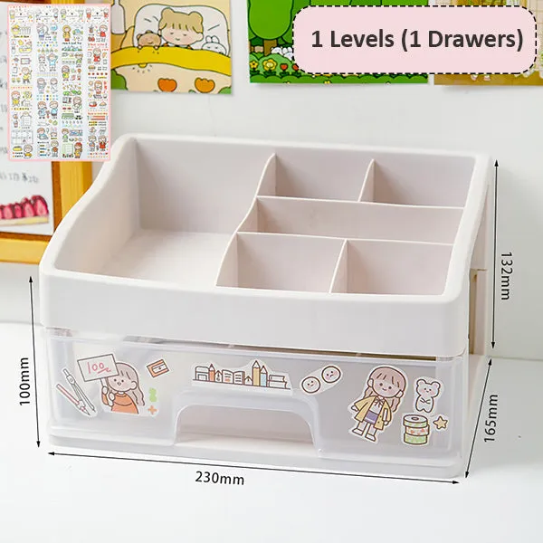 Stackable Desk Drawer Stationery Holder