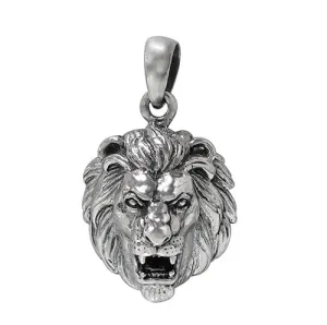 Sterling silver lion pendant