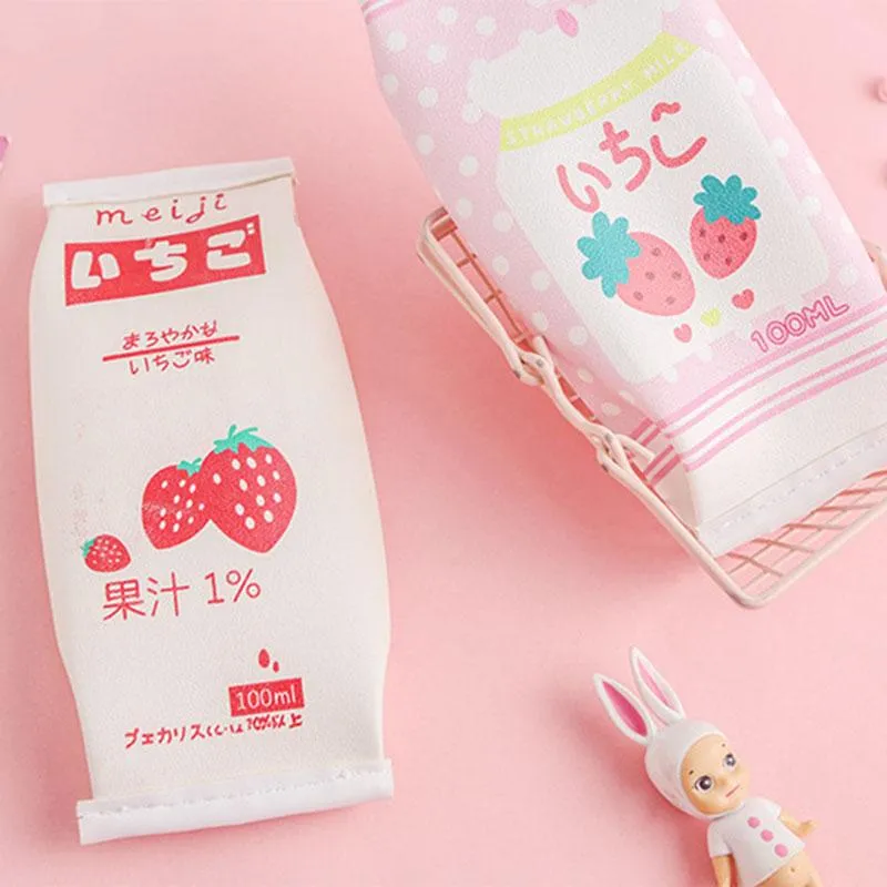 Strawberry Milk Pencil Bags SD01373