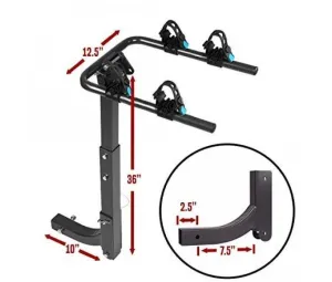 Swing Away Hitch Mount Bike Rack - Fits 2" Receivers Only