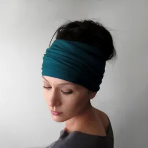 TEAL GREEN Head Scarf