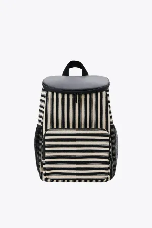 The Backpack Cooler in Black Stripe