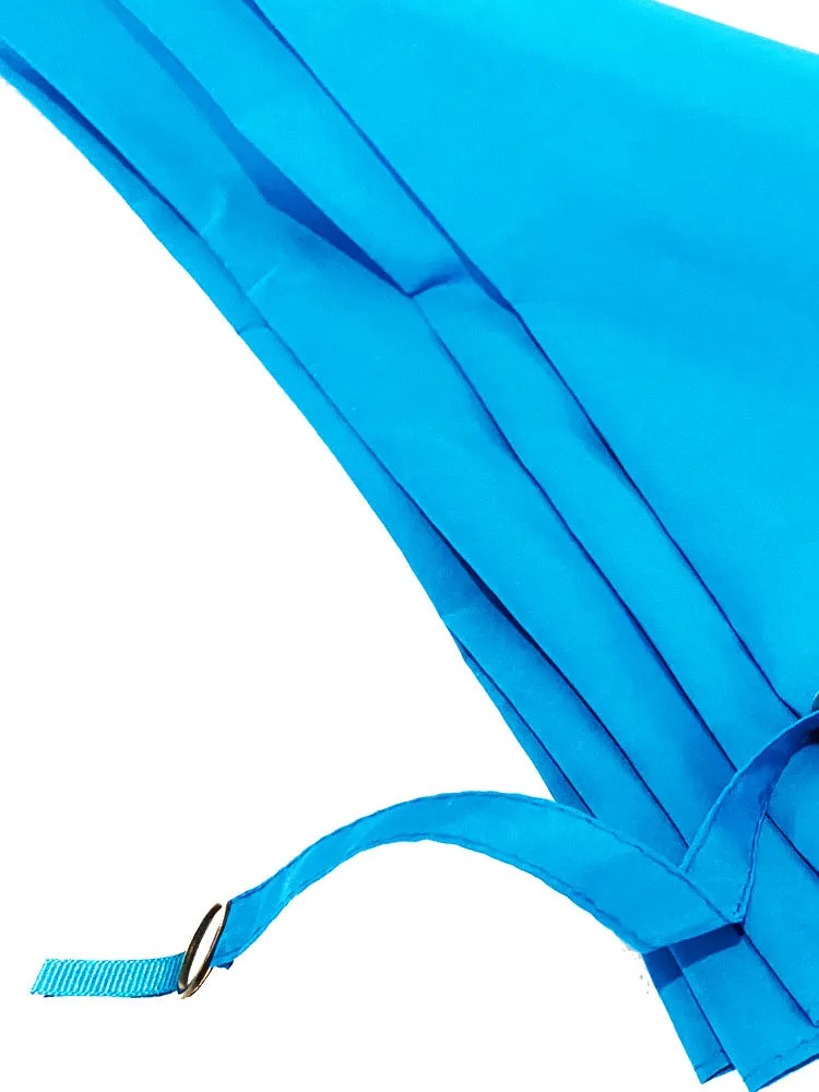 The Cotton® Straight Chestnut Handle Umbrella- Kingfisher