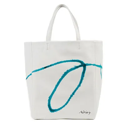 Tote Bag - Azul sobre Blanco