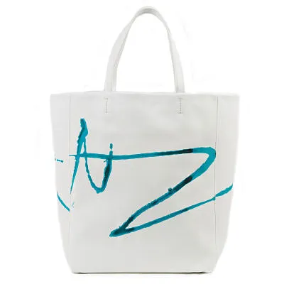 Tote Bag - Azul sobre Blanco