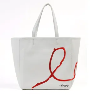 Tote Bag - Rojo sobre Blanco