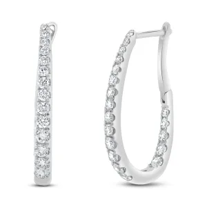 Uneek 1-Row Earring 14K White Gold LVEW680W