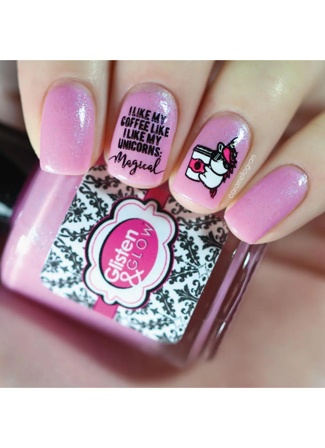 Unicorn Love  2 -  Uber Chic Stamping Plate