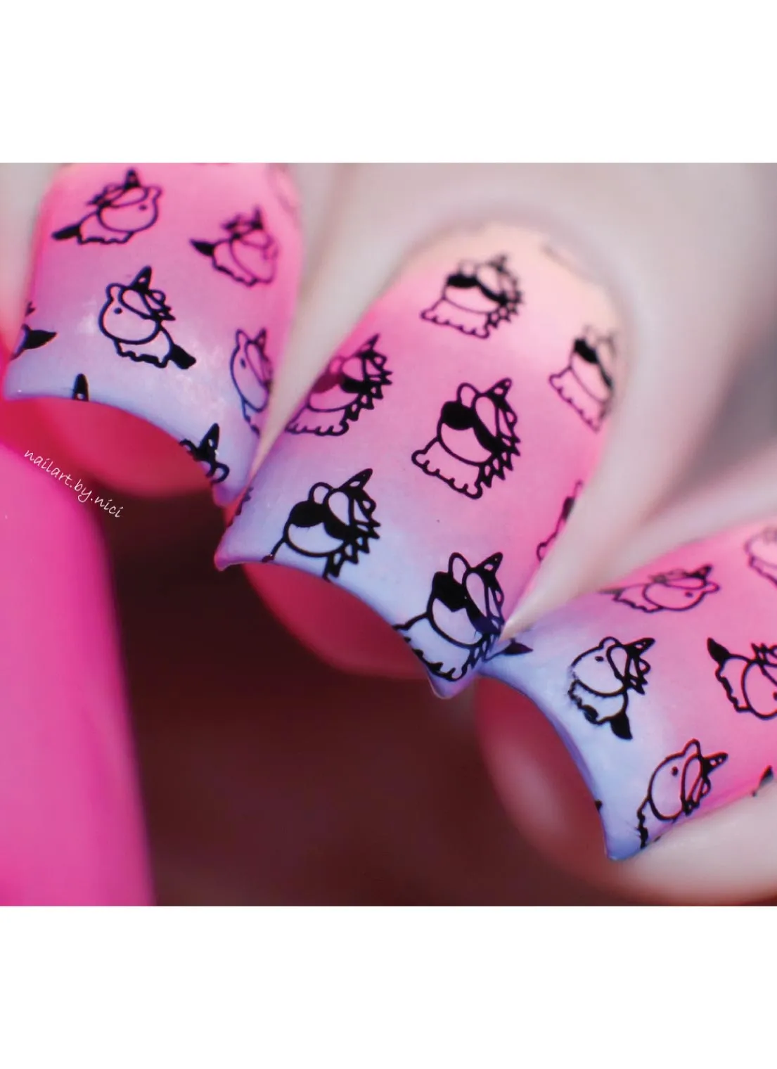 Unicorn Love  2 -  Uber Chic Stamping Plate