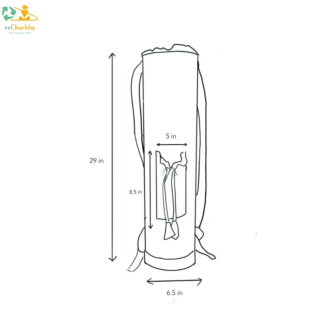 Upcycled Handwoven Yoga Bag (YB1124-001)