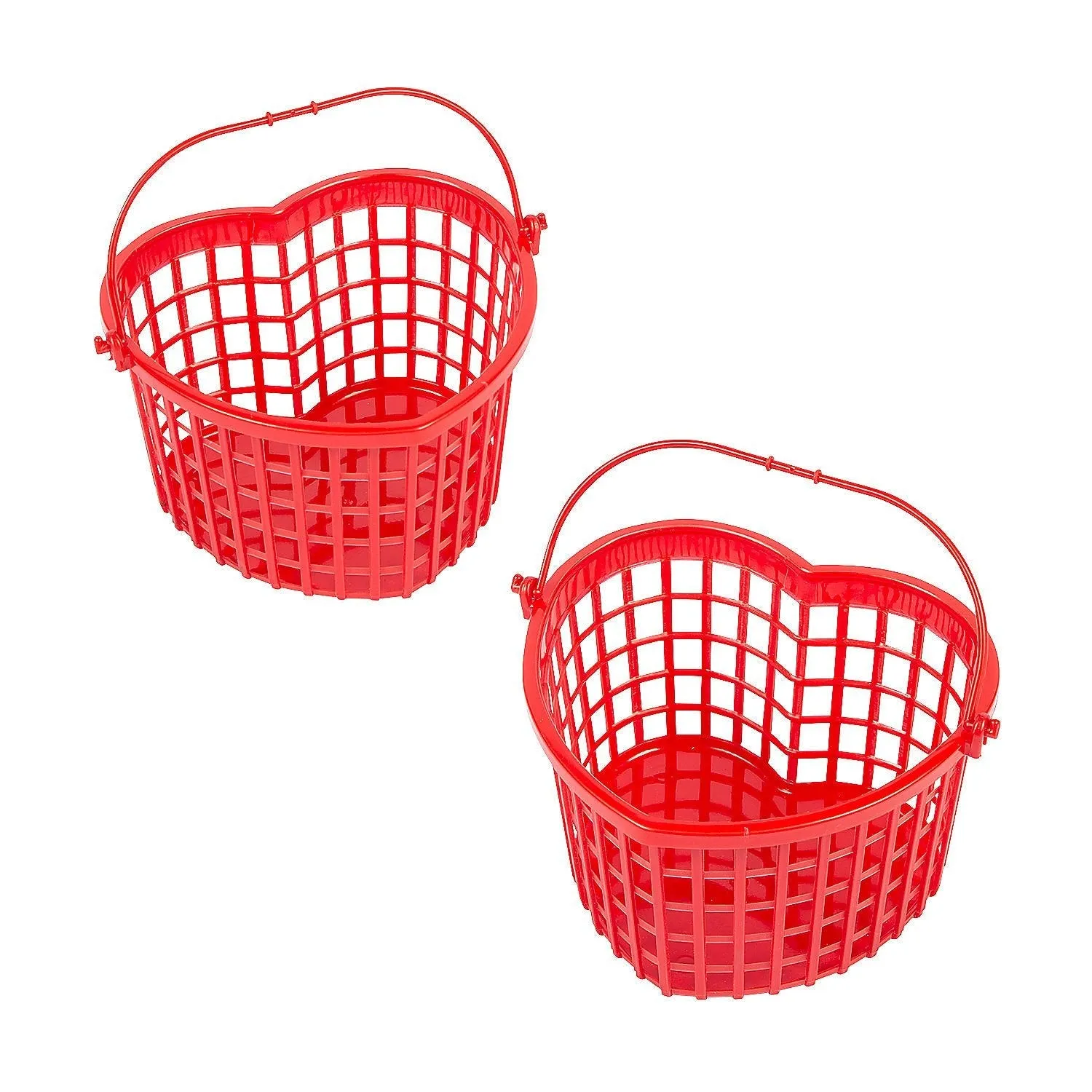 Valentine's Heart-Shaped BPA-Free Plastic Basket, 7" | 1 ct