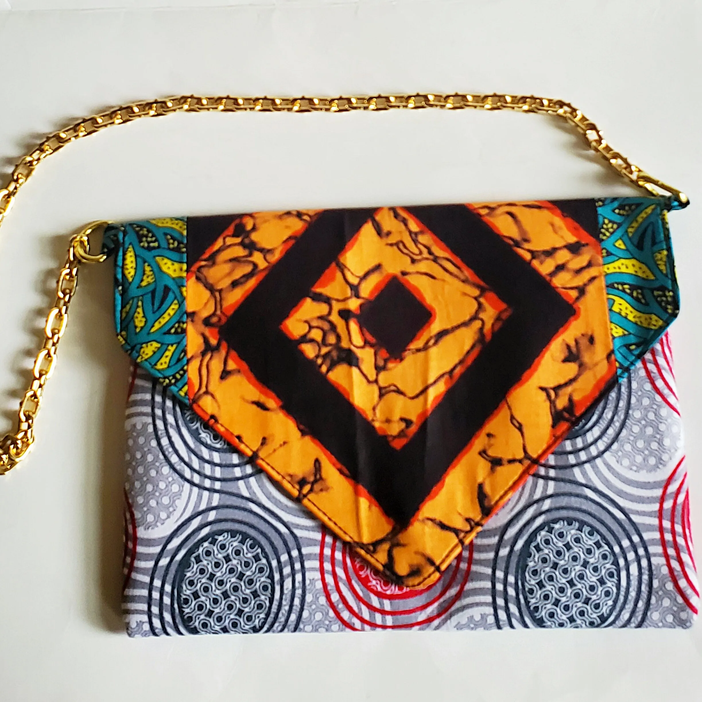 Vedazzling Ankara Badmos Multi Clutch Bag