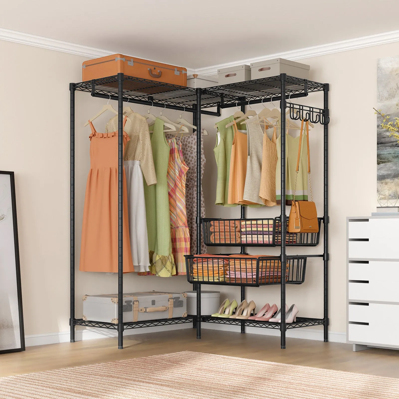 VIPEK L9 Corner Garment Rack