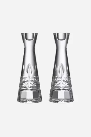 Waterford Lismore Round Candlestick 8", Set of 2