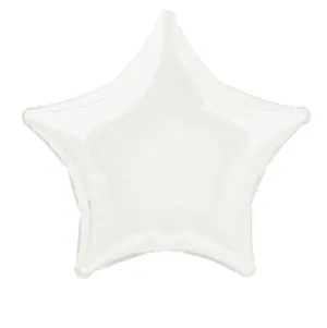 White Star Foil Balloon - 50cm