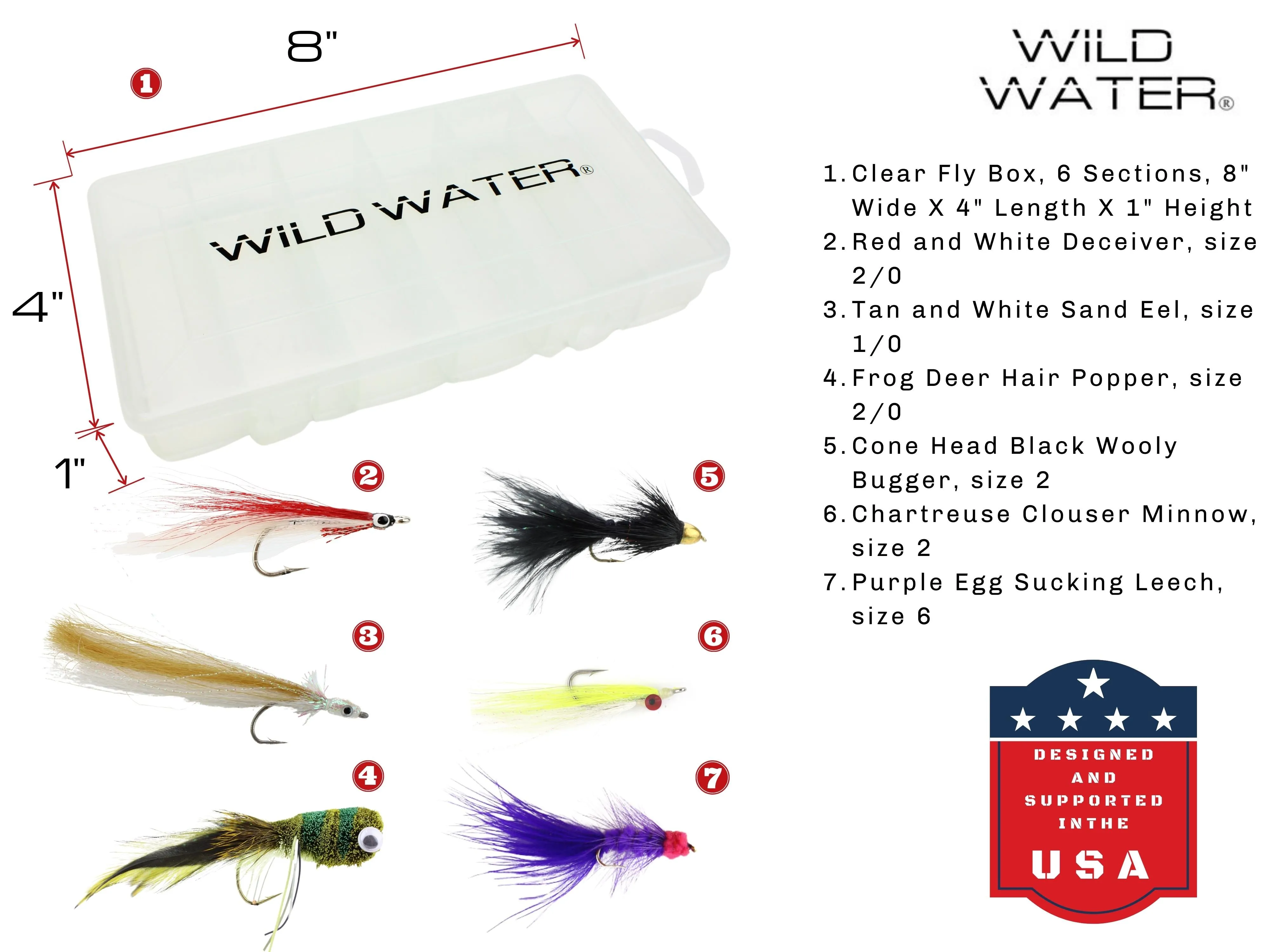 Wild Water Fly Fishing Kit, 9ft 9/10 Weight Rod and CNC Reel Package