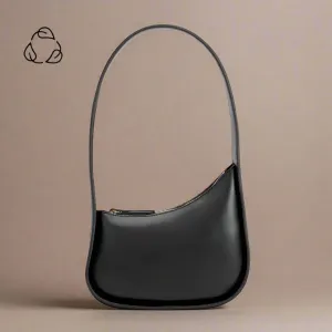 Willow Black Recycled Vegan Shoulder Bag