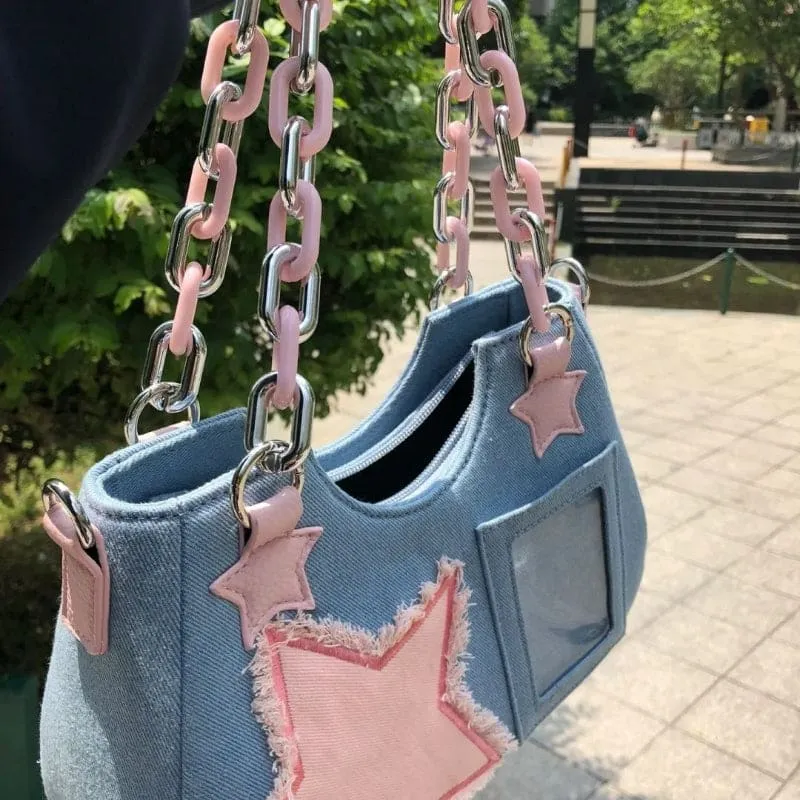 Y2K Denim Handbag - Lovesickdoe